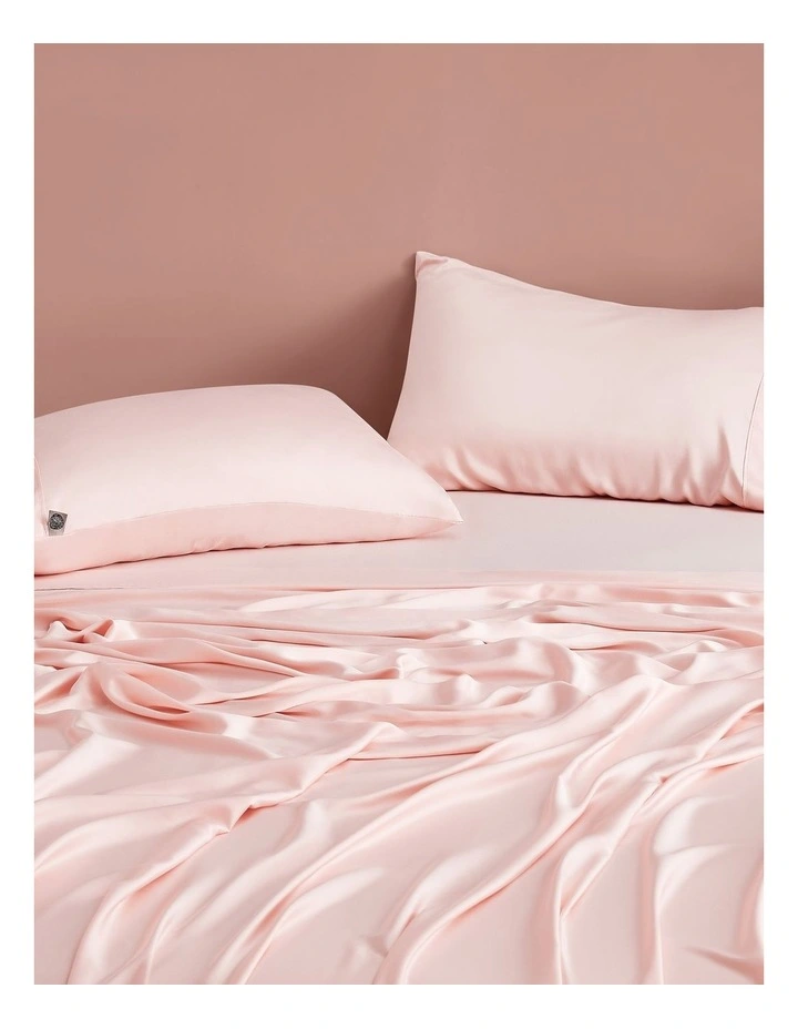 Bamboo Sheet Set in Blush Pink
