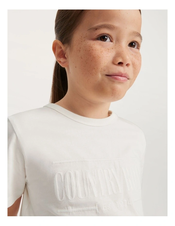 Verified Australian Cotton Heritage T-shirt in Marshmallow
