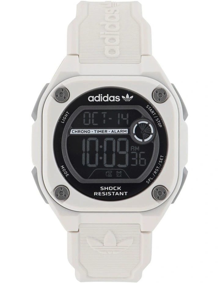City Tech Two Resin Watch in White
