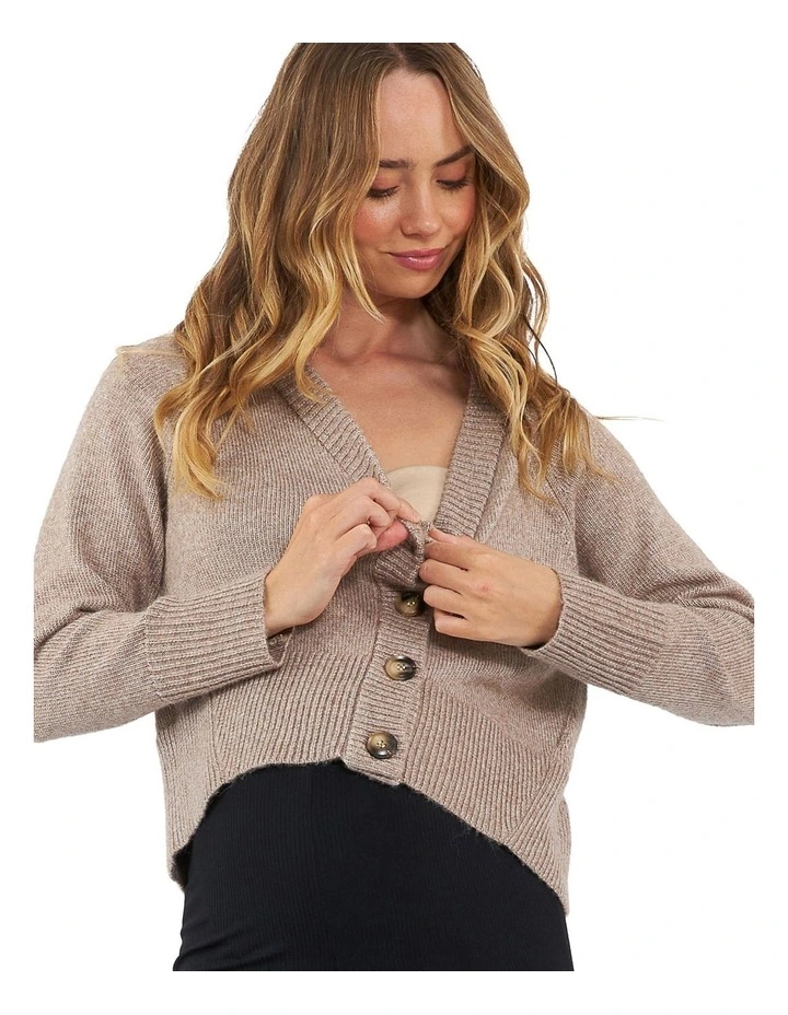 Sunday Knit Cardigan in Mocha