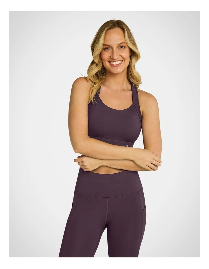Sprint High Impact Sports Bra in Eggplant