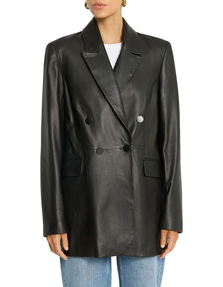 Across The Street Blazer in Black