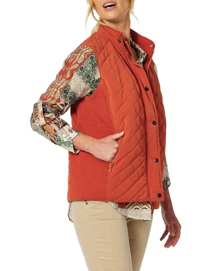 Brighton Puffer Vest in Maple