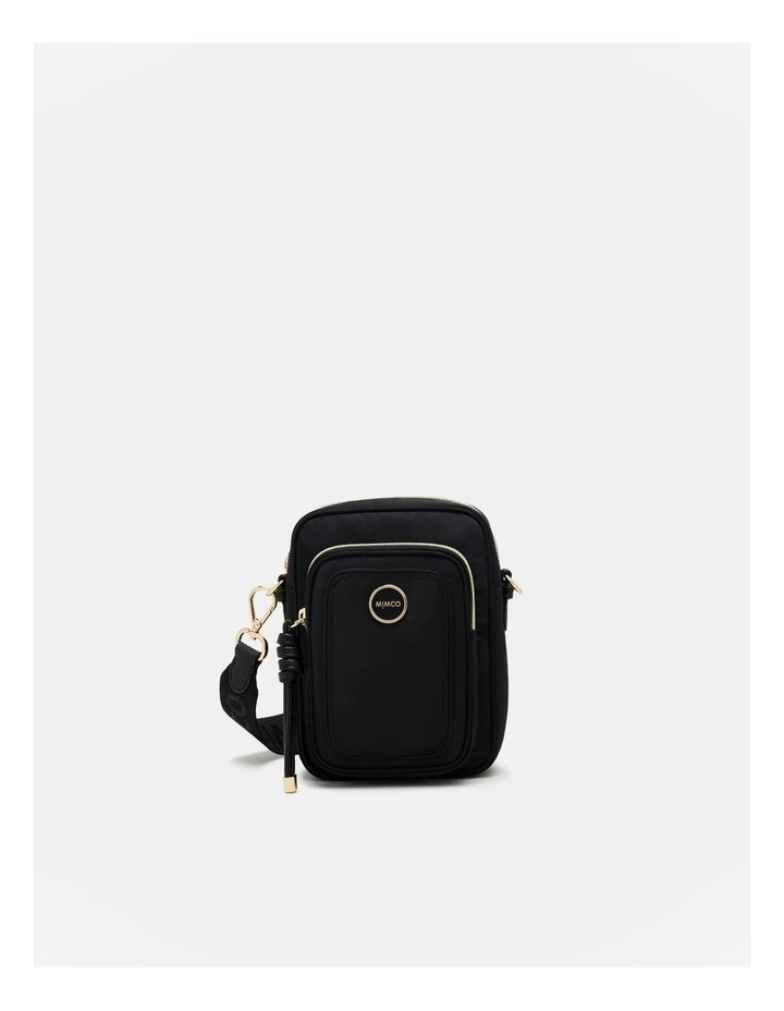 Nextalgia Phone Crossbody Bag in Black Light Gold