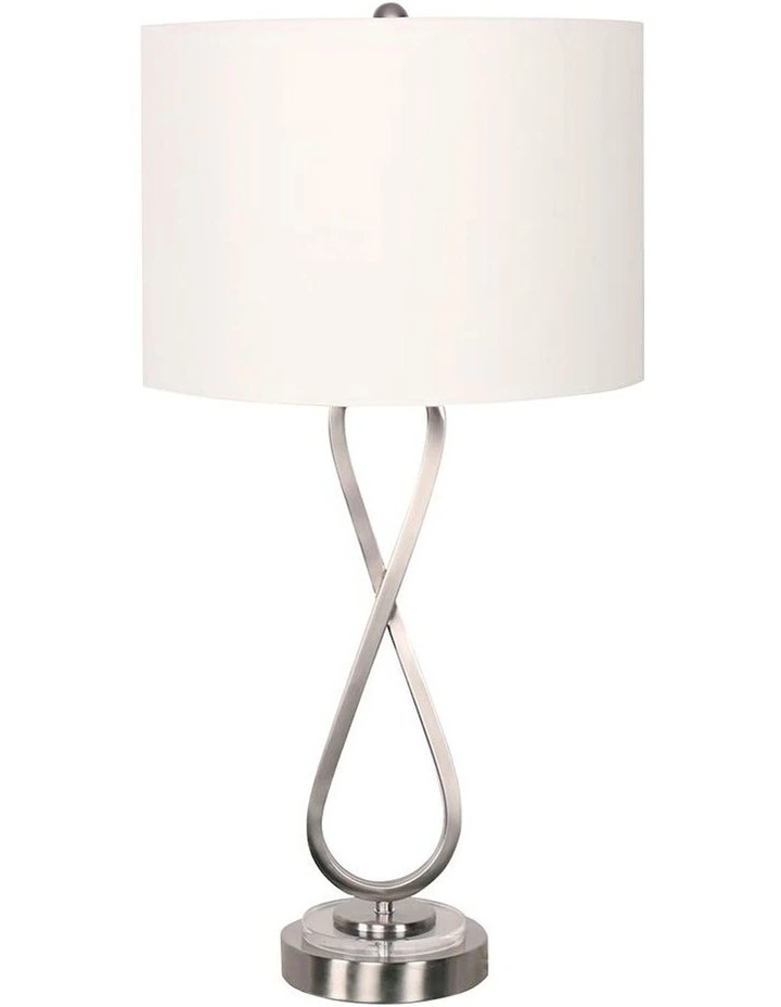 Contemporary Table Lamp in Nickel