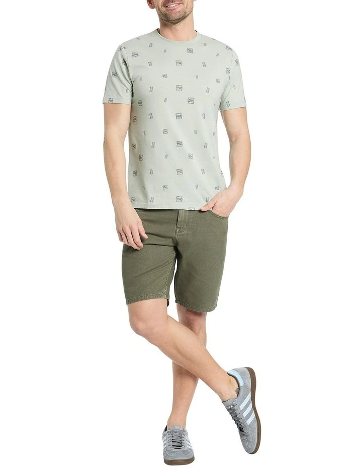 Give And Tape Tee in Seafoam