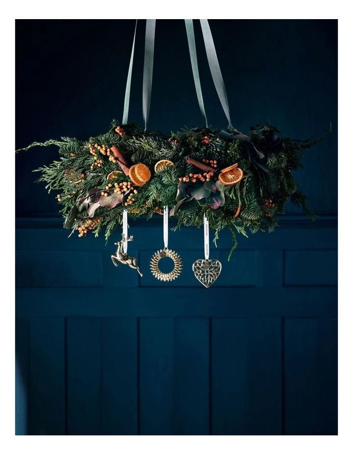 Christmas Gold Wreath Ornament