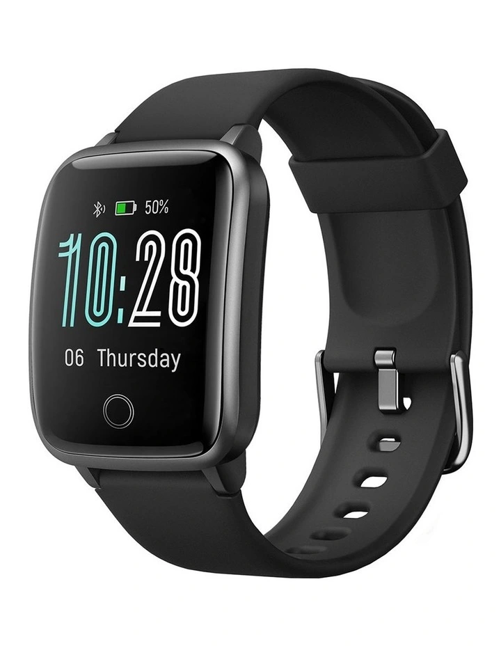 Waterproof LCD Touch Screen Smart Watch in Black