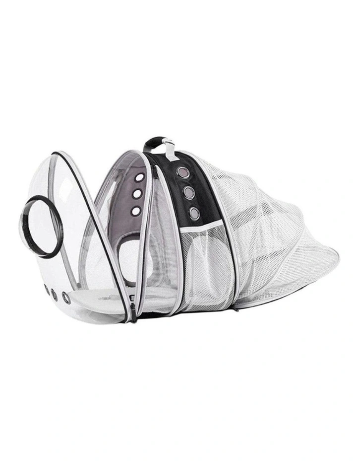 Expandable Space Capsule Backpack in Black
