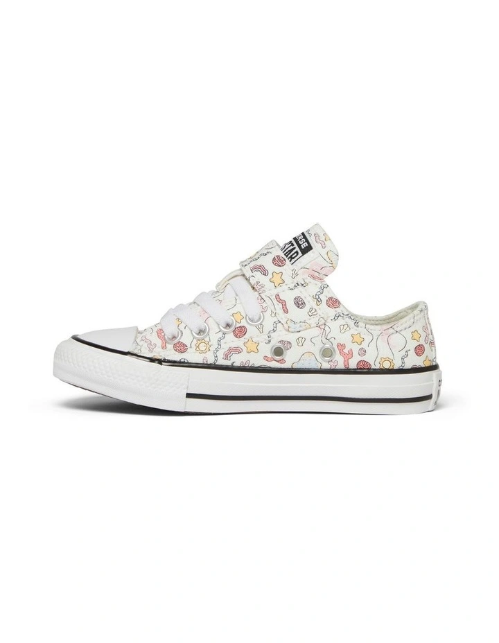 Chuck Taylor All Star 2V Mermaids Youth Sneakers in White