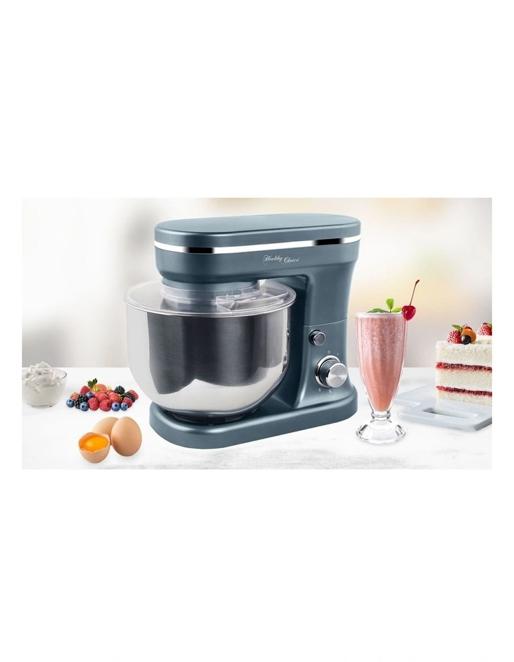 1200W Mix Master Kitchen Stand 5L with Whisk & Beater in Dark blue