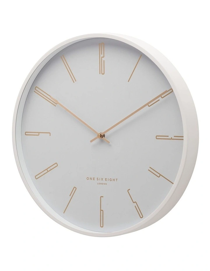 Maya 30Cm White Silent Wall Clock