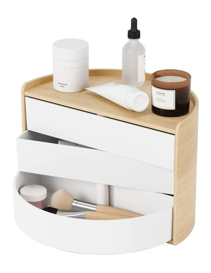 Moona Storage Box in White/Natural