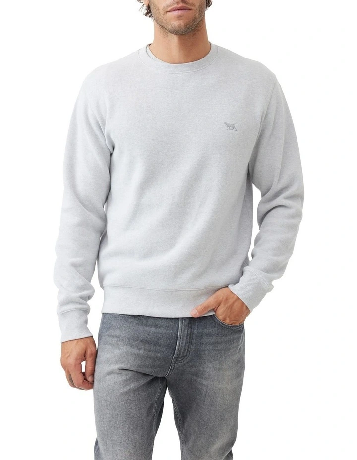 Crew Neck Sweat Top in Ice
