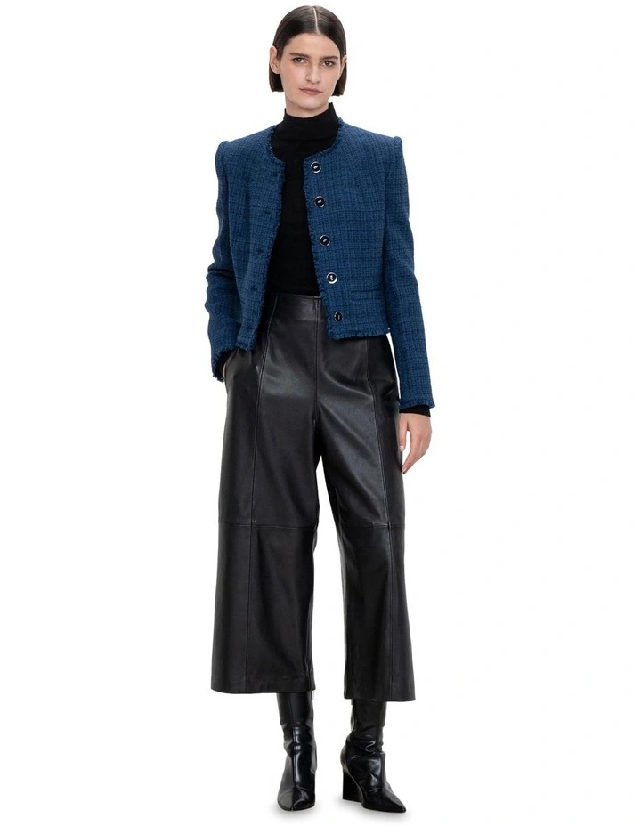 Modern Tweed Jacket in Indigo