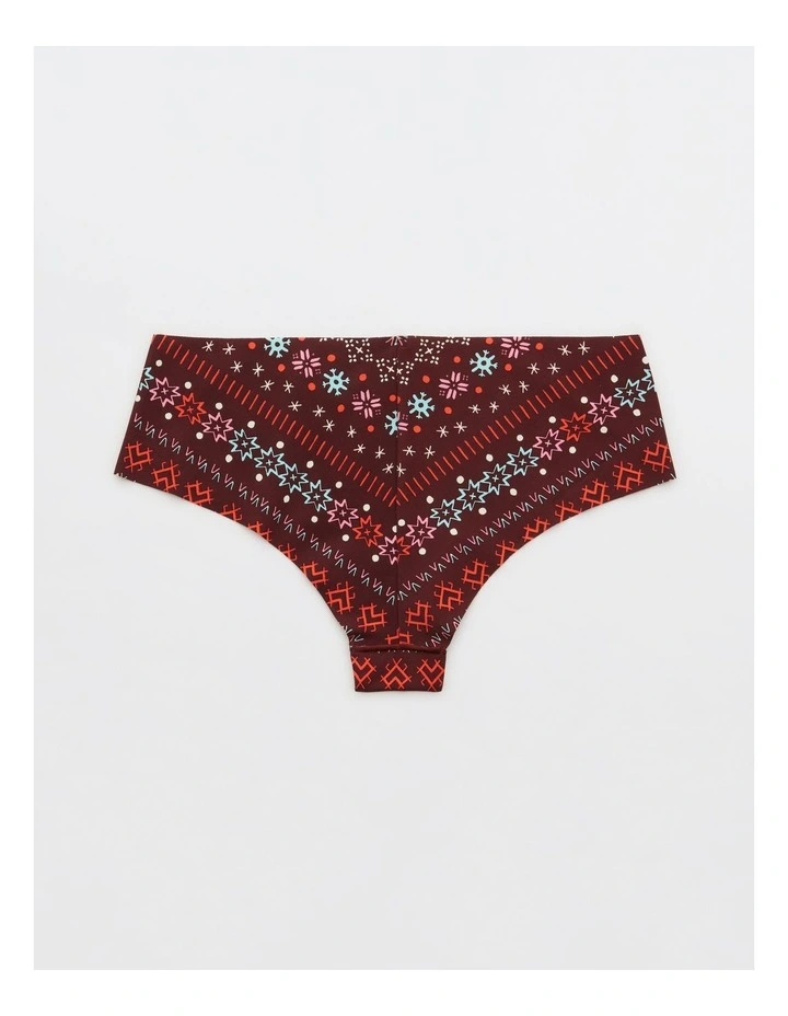 Aerie No Show Cheeky Underwear in Red