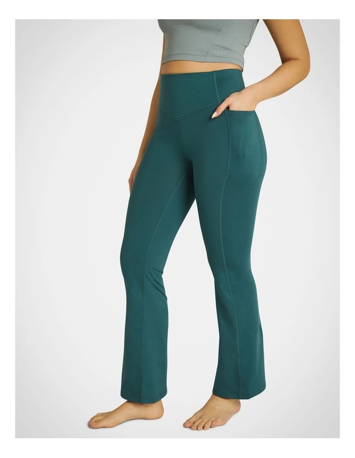 Flared Yoga Pant in Fern