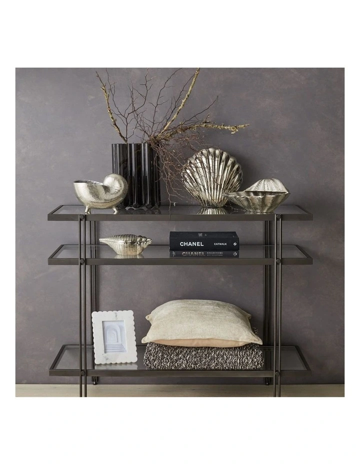 Brampton Aluminium Sea Shell Deco Box 22.5cm in Silver