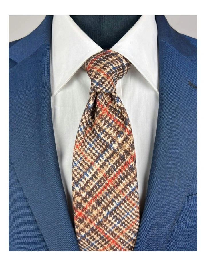 Pescara Check Tie in Brown