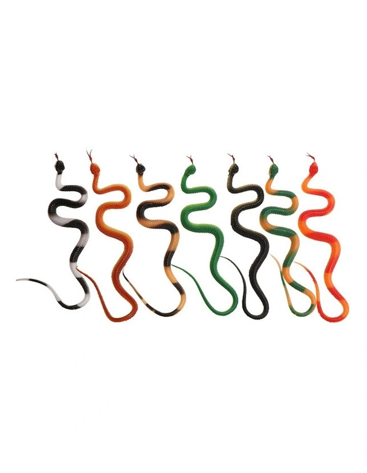 Rubber Snake Halloween Fake Toy in Multi