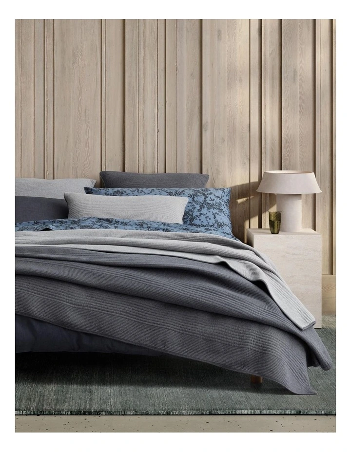 Orletto Bedcover in Charcoal