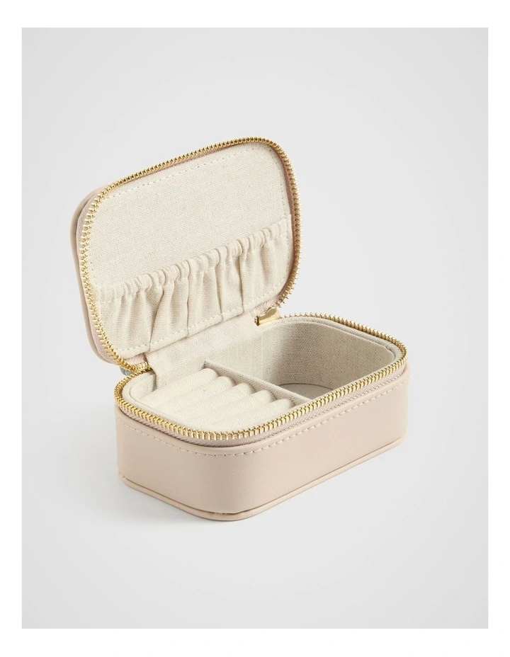 Mini Jewellery Case in Nude