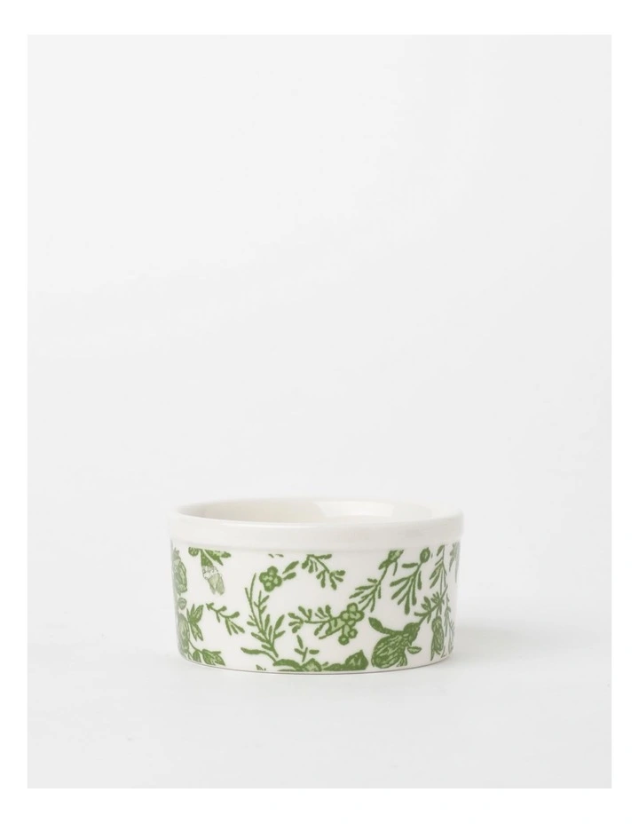 Garden to Table Floral Ramekin 10x10x5cm in Green