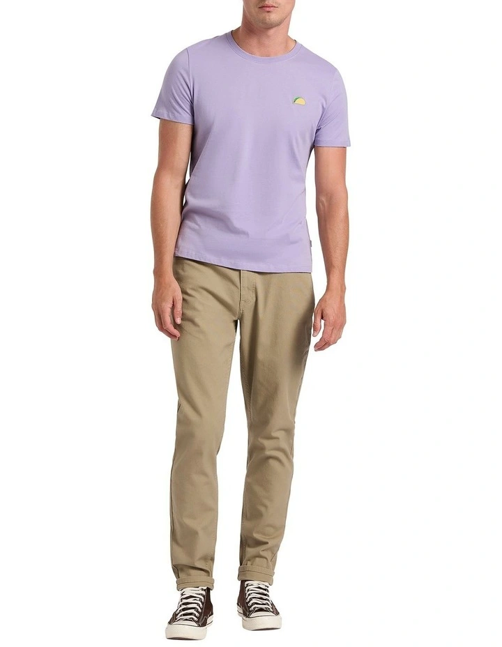 Spectacolar Embroidered Tee in Dusk