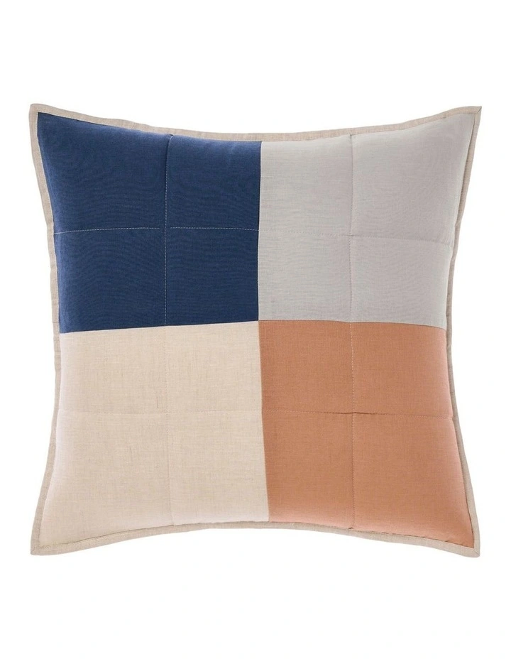 Nimes Patchwork Cushion 48x48cm in Navy