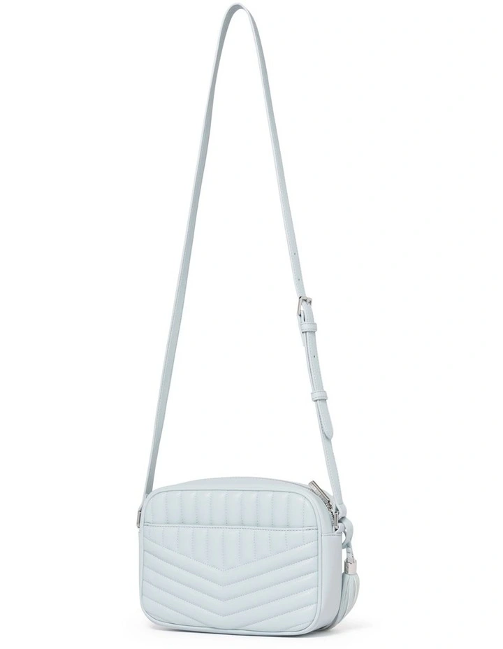 Signature Quinn Quilted Camera Bag in Blue