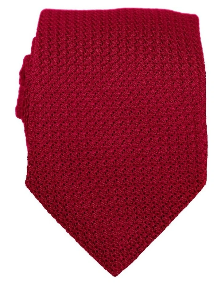 Grenadine Weave Tie in Red