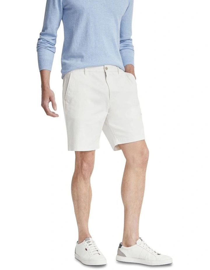 Henry Organic Cotton Chino Shorts in Stone