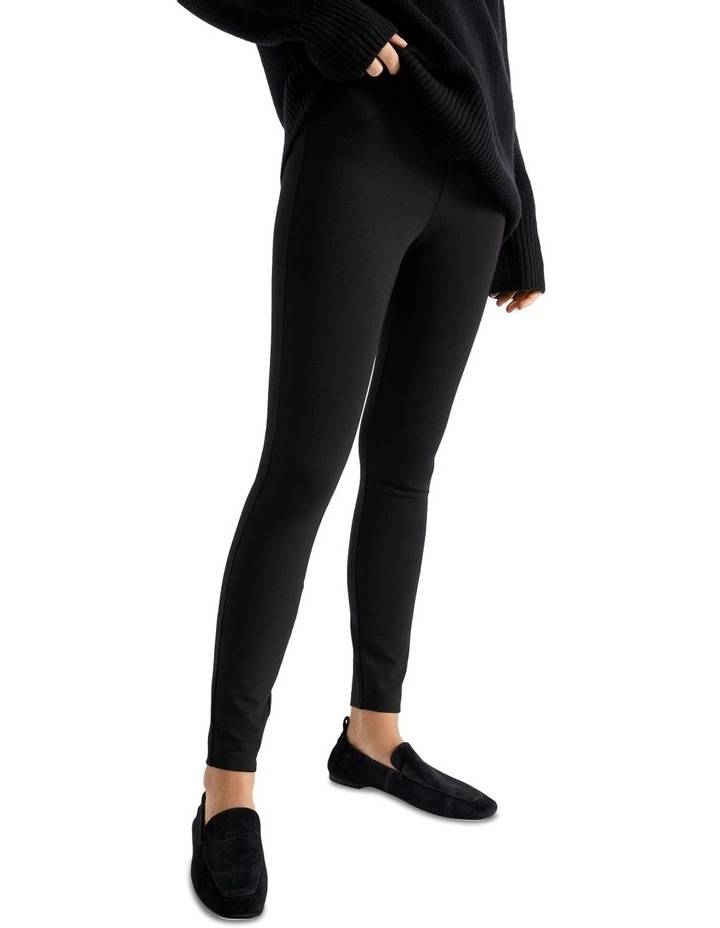 Ponte Legging in Black
