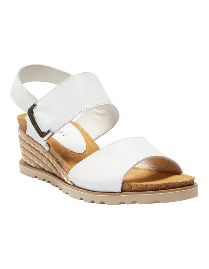 Terrace Sandals in White Leather