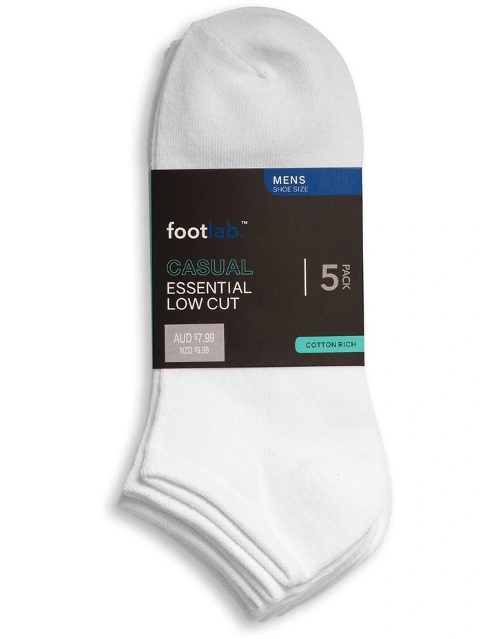 Essential Liner Socks 40 Pack (Size 6-10) in Assorted