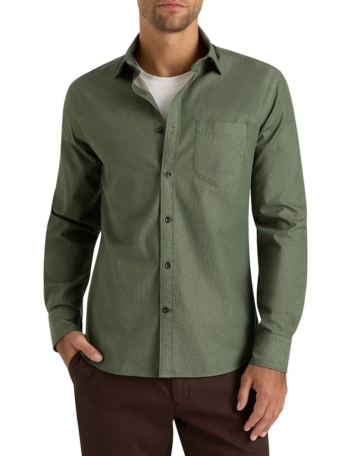 Collesano Denim Shirt in Green