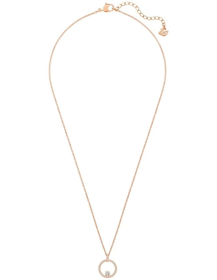 Creativity Pendant Rose Gold-Tone Plated in White