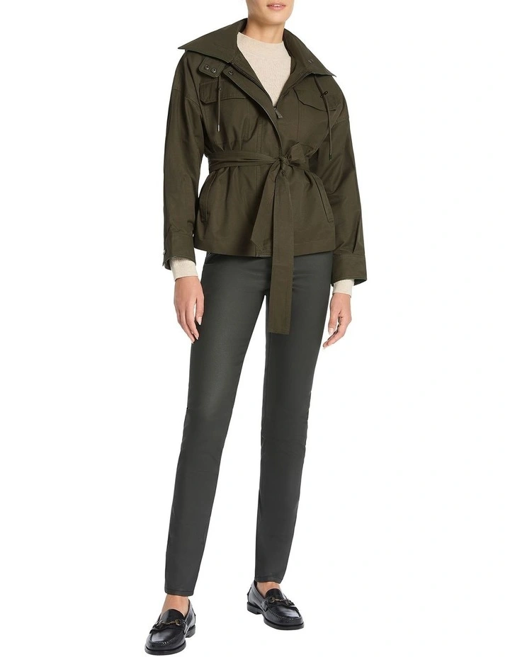 Arcadia Belted Jacket in Green