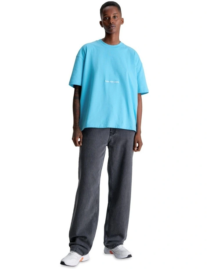 Institutional Boyfriend Tee in Blue Crush