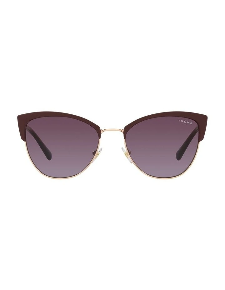 0VO4251S Sunglasses in Top Bordeaux/Rose Gold