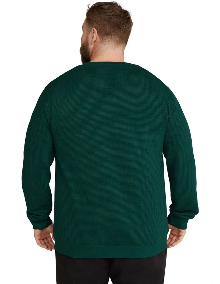 Joseph Jacquard Crew Sweat in Pine