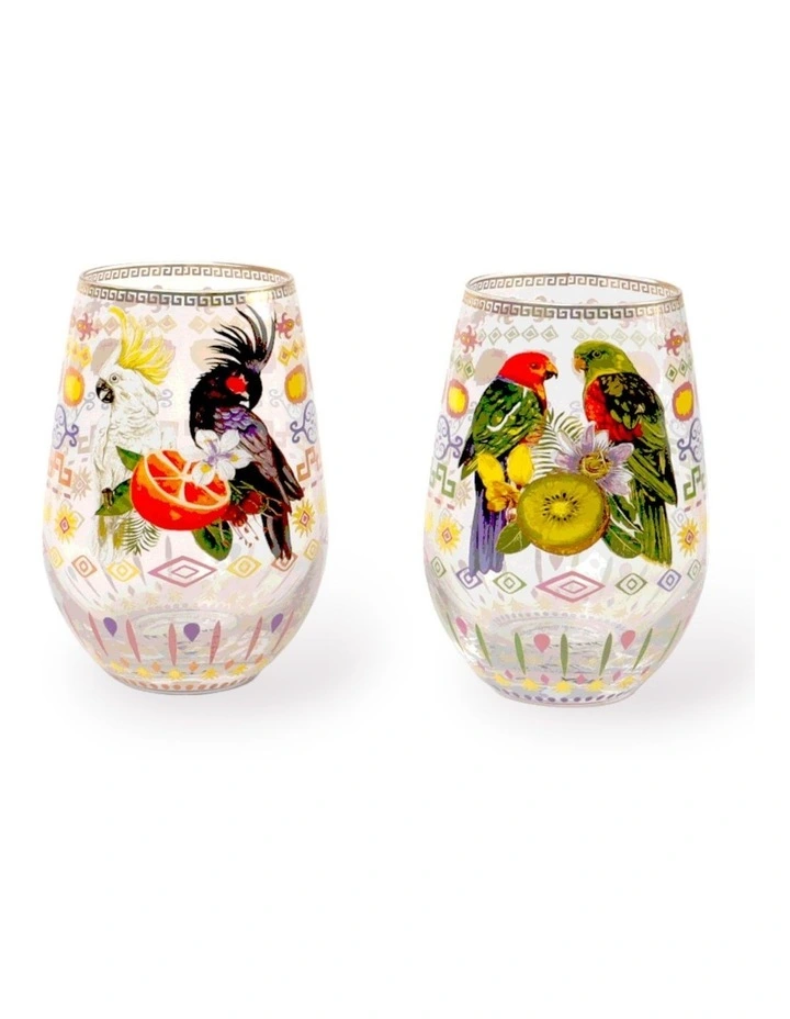 Tropicana Australiana Vol.3 Glass Tumbler in Multi