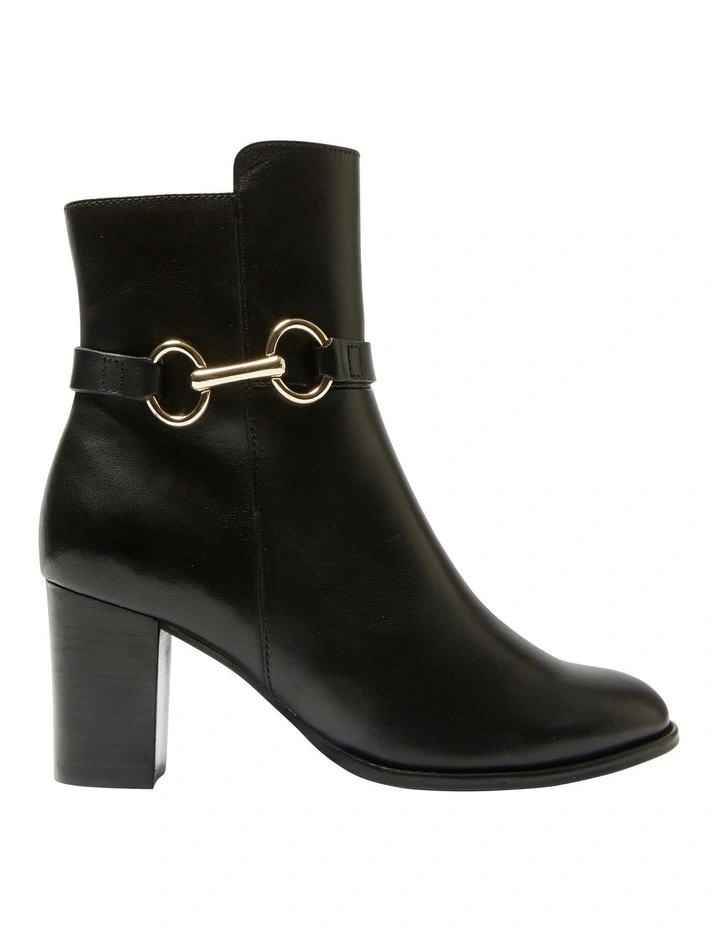 Gemini Boots in Black Leather