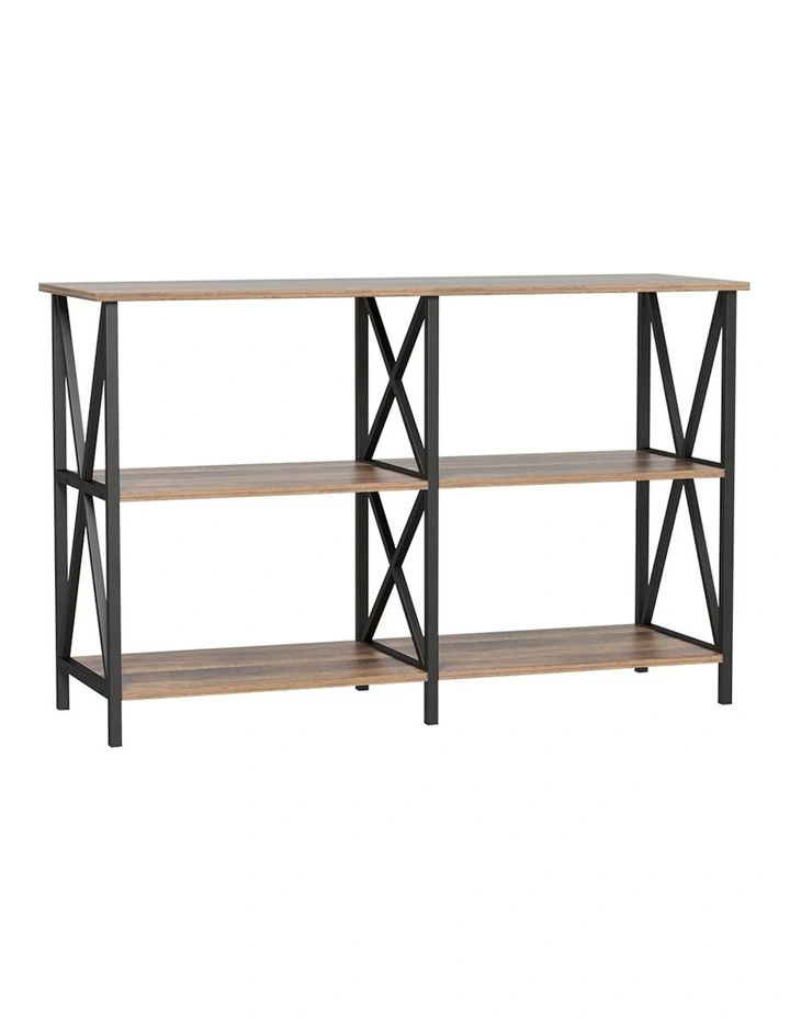 3-Tier Console Table 120cm in Brown