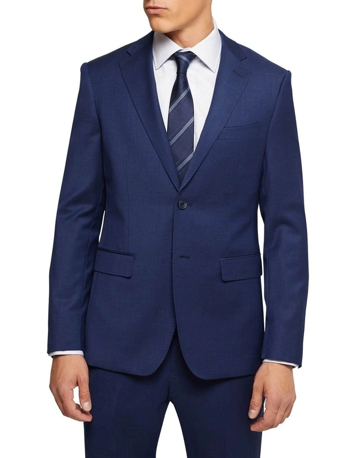 Byron Wool Suit Jacket in Blue