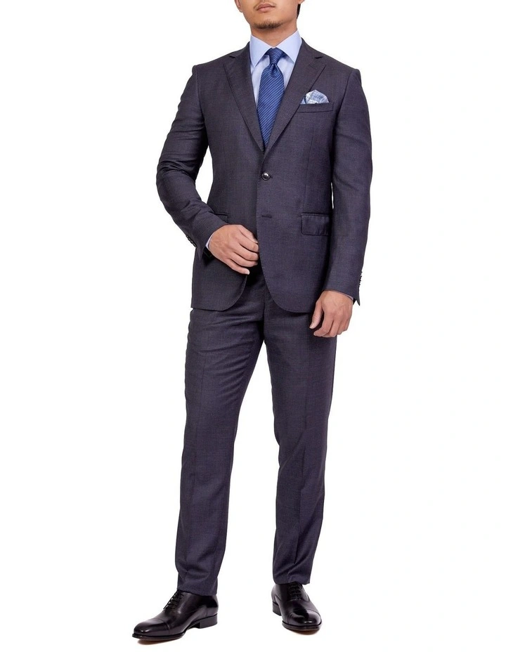 Rochdale Suit Charcoal/Cobalt REG