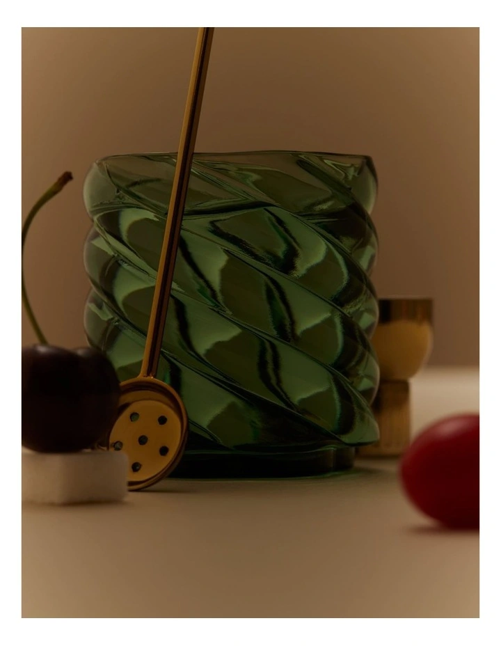 George Cocktail Glass Set Of 2 in Forest Green