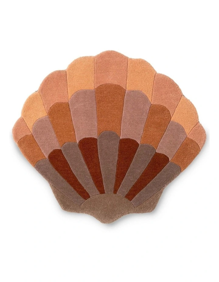 Decor Shell Powder Rug 141302 in Peach