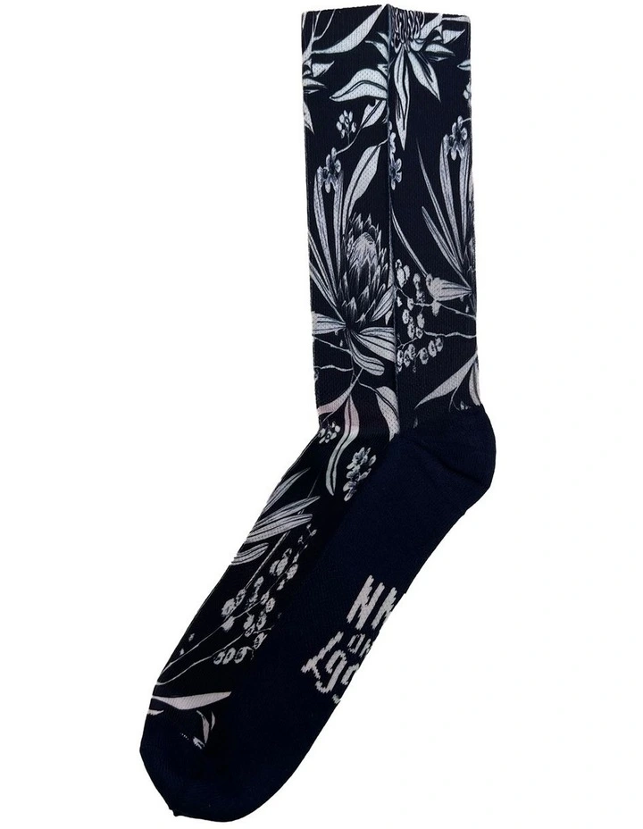 Recycled Polyester Natives Socks in Navy