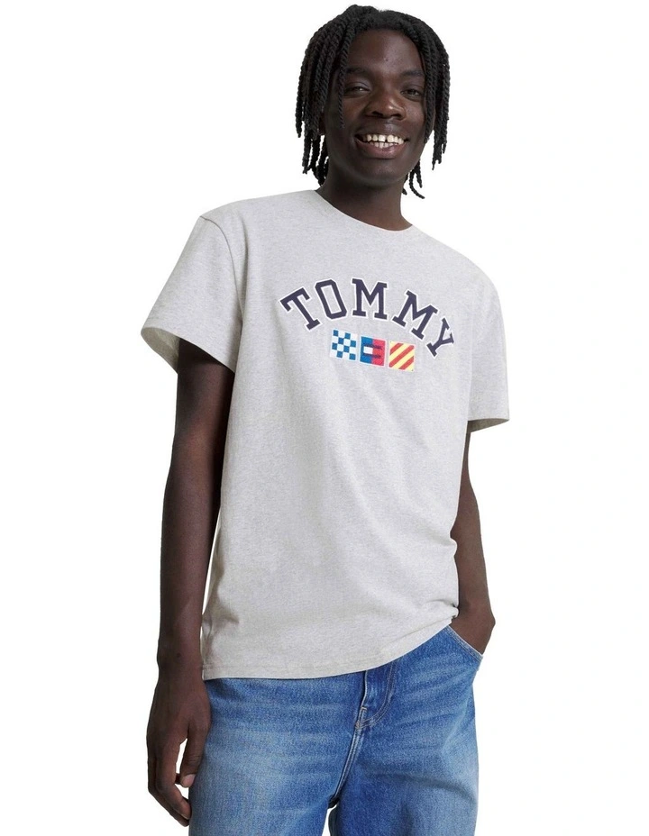 Archive Logo Relaxed Fit T-Shirt in Grey